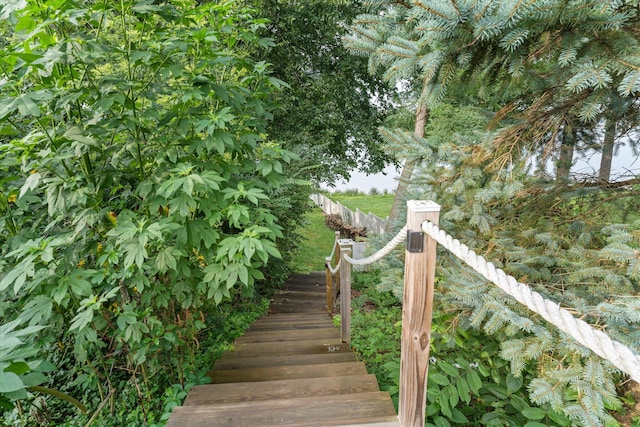 view of staircase