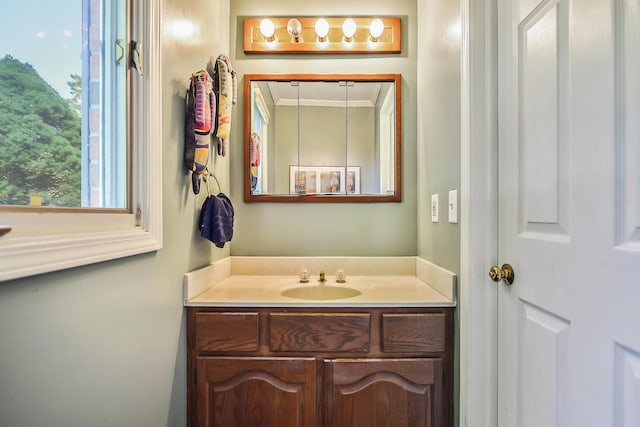 bathroom featuring vanity