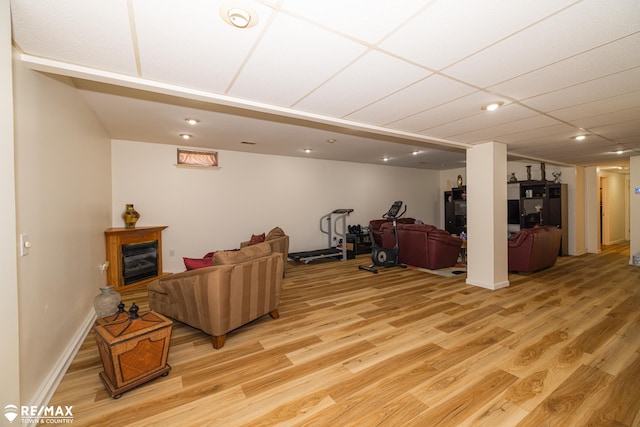 7077 Crosswinds Dr, Swartz Creek, MI 48473 - interior space with light wood-type flooring, recessed lighting, and baseboards