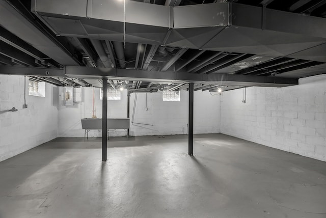 8790 E Outer Dr, Detroit, MI 48213 - below grade area featuring a sink