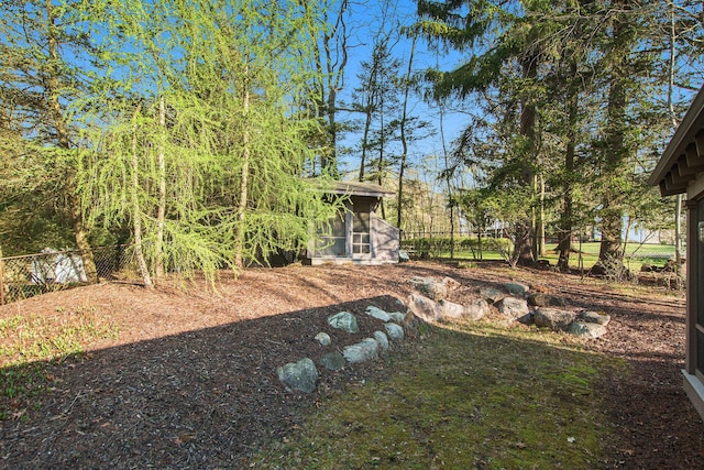 350 Ferry St, Douglas, MI 49406 - view of yard featuring a fenced backyard