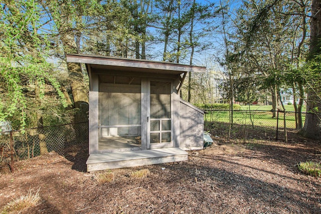 350 Ferry St, Douglas, MI 49406 - view of shed with fence