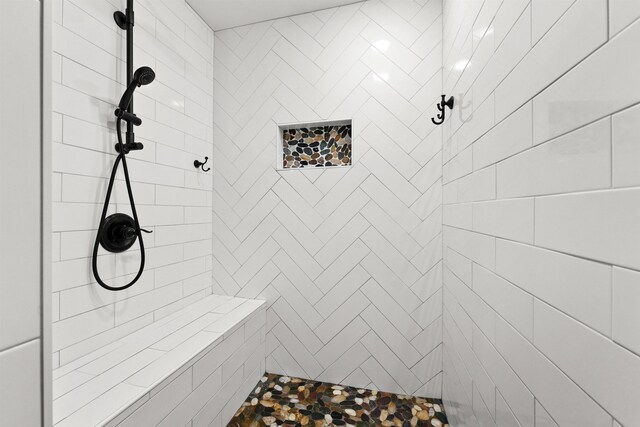 320 Marble St, Cadillac, MI 49601 - full bathroom featuring tiled shower