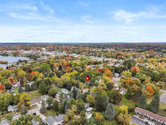 320 Marble St, Cadillac, MI 49601 - aerial view featuring a water view