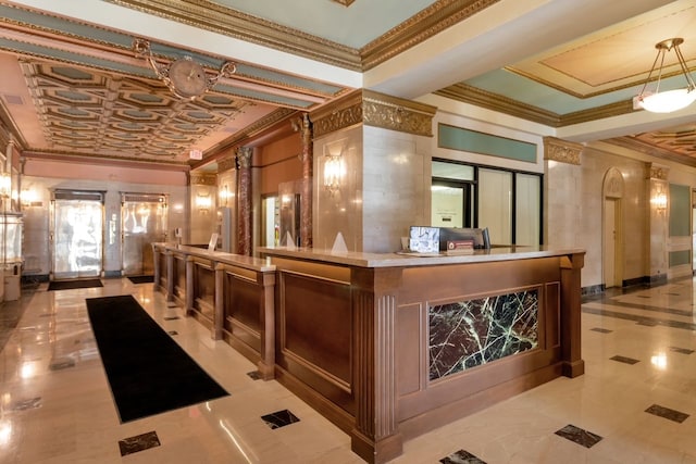 15 Kirby St Unit 826, Detroit, MI 48202 - reception with arched walkways
