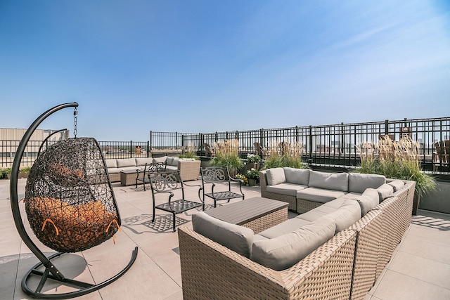 15 Kirby St Unit 826, Detroit, MI 48202 - view of patio featuring outdoor lounge area
