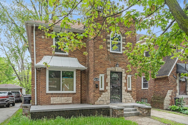 16140 Monte Vista St, Detroit, MI 48221 - view of front of house with brick siding