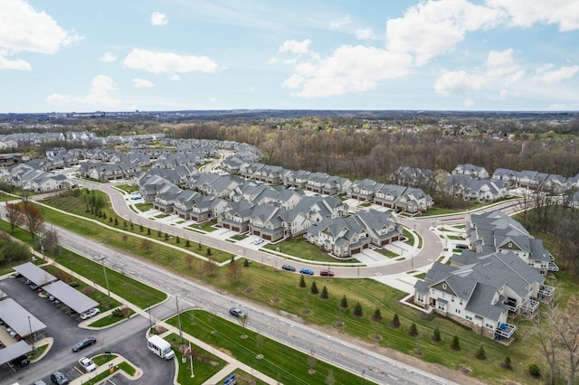 drone / aerial view featuring a residential view