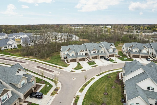 drone / aerial view featuring a residential view