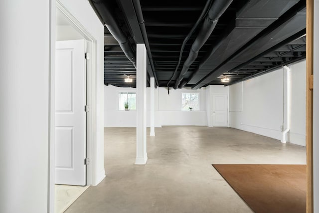 view of below grade area