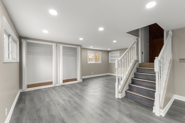 15167 Keppen Ave, Allen Park, MI 48101 - basement with baseboards and wood finished floors