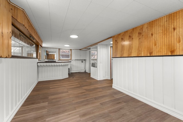 15167 Keppen Ave, Allen Park, MI 48101 - interior space with a decorative wall, wood finished floors, and indoor bar
