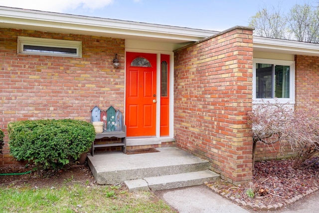 5009 John Holmes Rd, Ann Arbor, MI 48103 - property entrance featuring brick siding