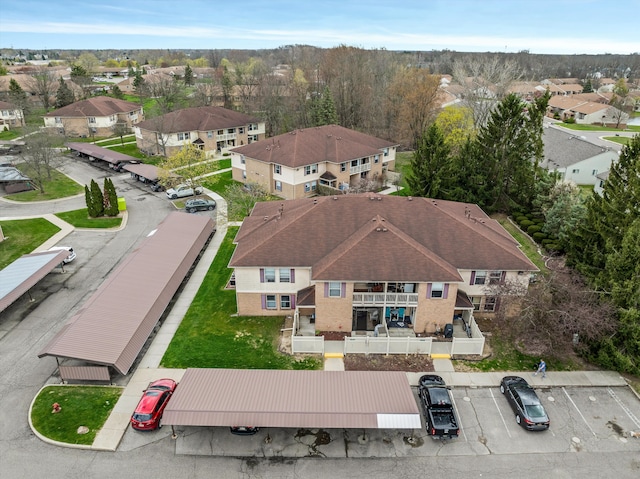 61161 Greenwood Dr, South Lyon, MI 48178 - bird's eye view featuring a residential view