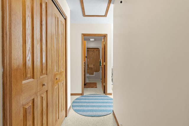 hallway with baseboards