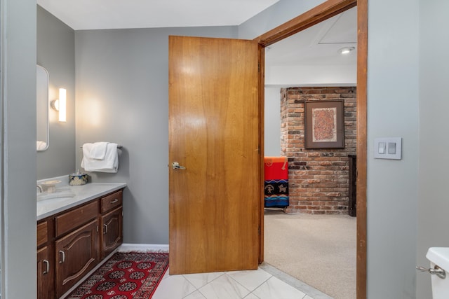 bathroom featuring vanity