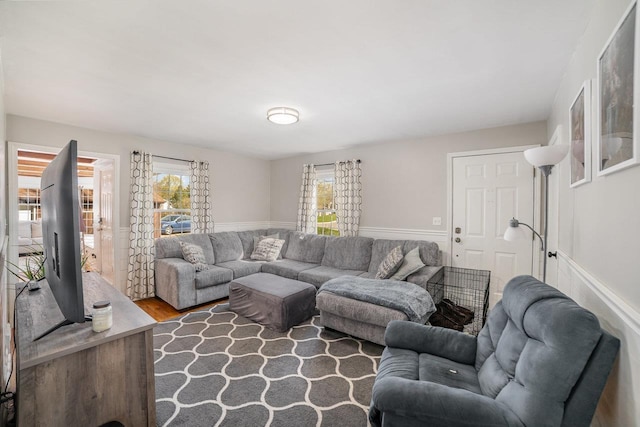 1016 Argyle Ct, Alma, MI 48801 - living area featuring wood finished floors