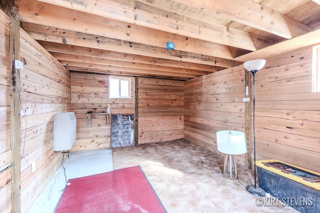 view of stable featuring heating unit