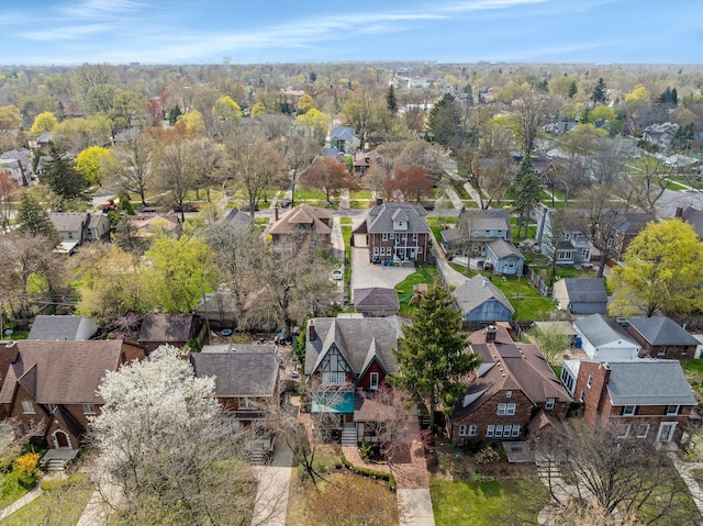 drone / aerial view featuring a residential view