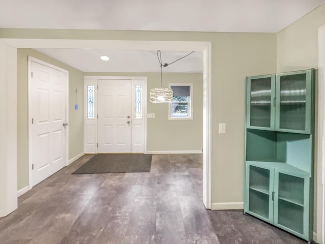 entryway with baseboards