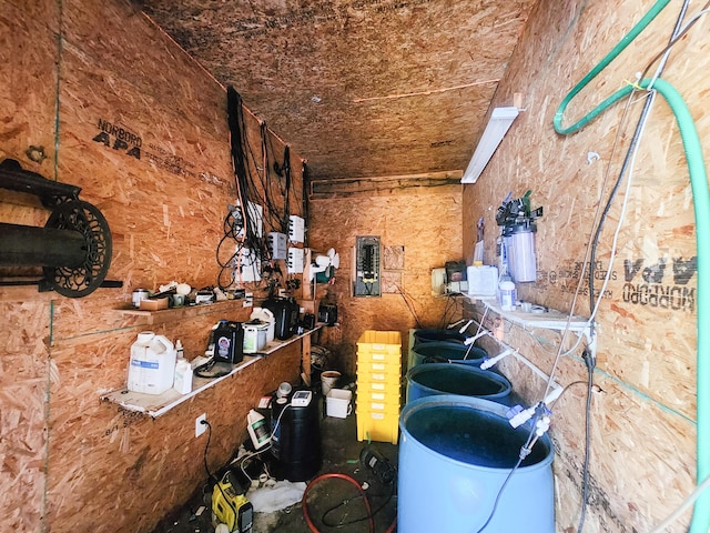 view of storage area