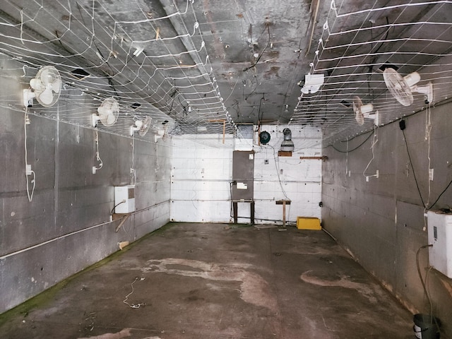 view of basement