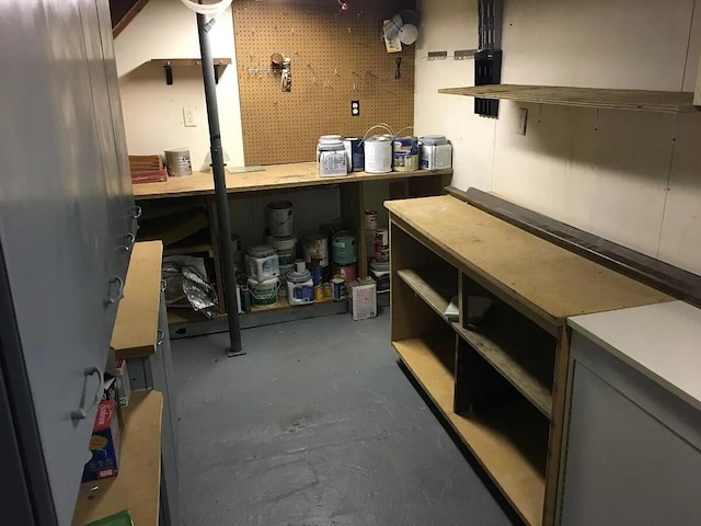 view of storage room