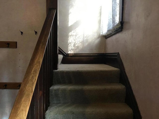 view of stairs