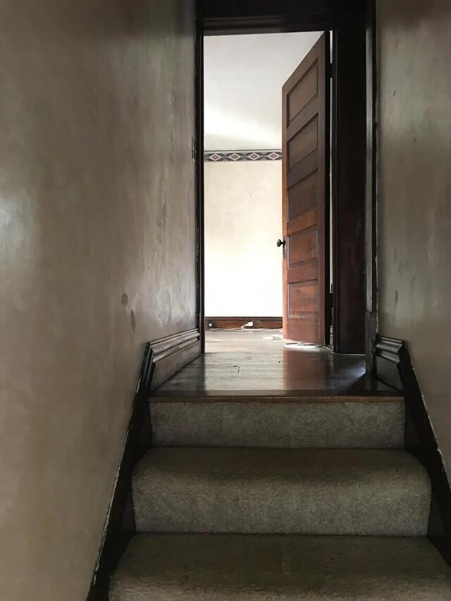 view of stairs
