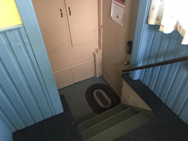view of stairway