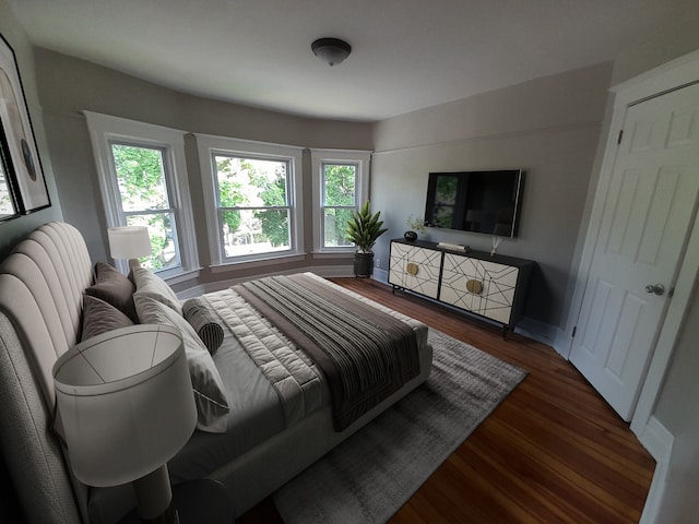 728 W Philadelphia St, Detroit, MI 48202 - bedroom featuring wood finished floors and baseboards