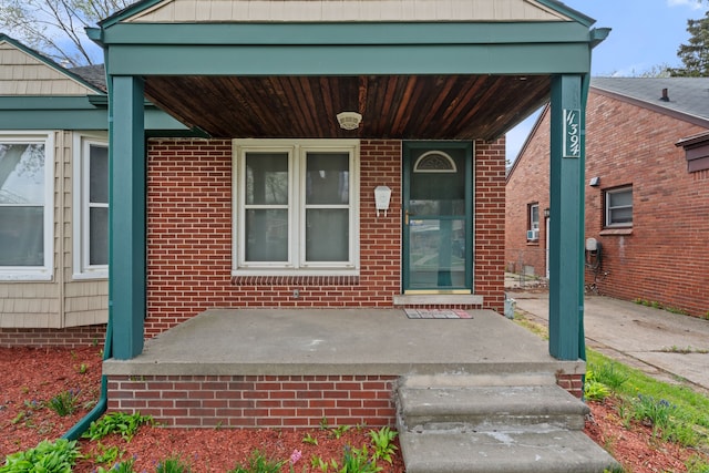 11394 Centralia, Redford, MI 48239 - entrance to property featuring a porch and brick siding