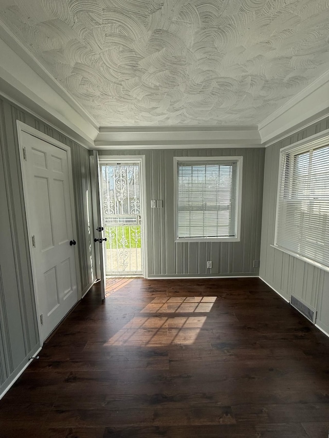 interior space featuring visible vents