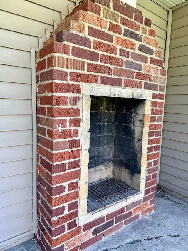 details featuring brick siding