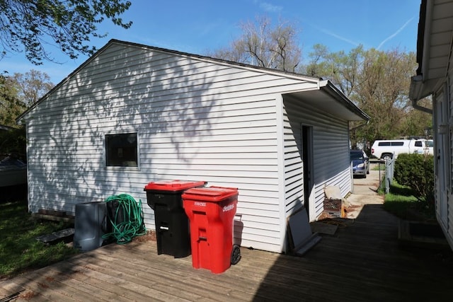 view of outdoor structure