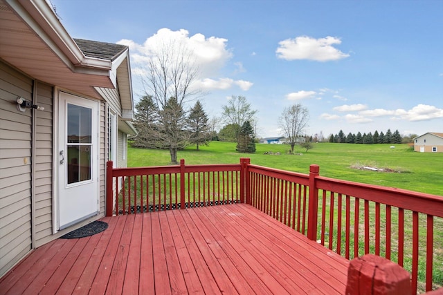 7996 Cain Rd, Jackson, MI 49201 - wooden terrace with a yard