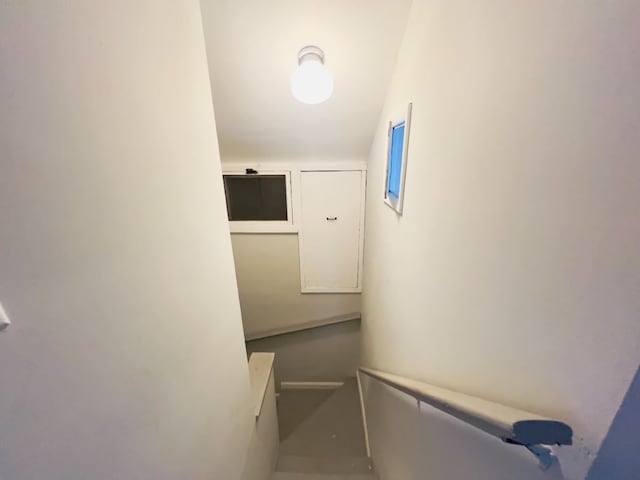 view of stairway