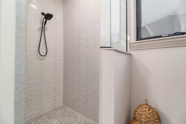 bathroom with walk in shower