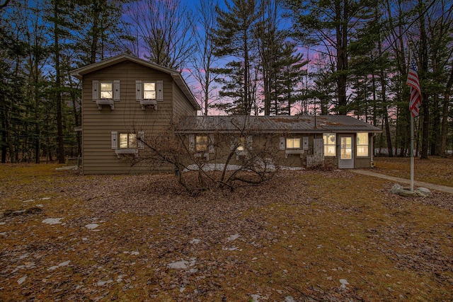 view of front of house