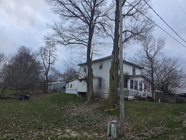 view of side of property