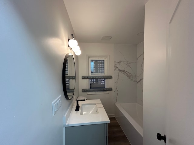17639 Lenore, Detroit, MI 48219 - bathroom with vanity and shower / bathtub combination