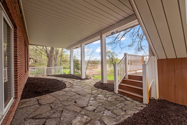 5027 Grover Dr, Brighton, MI 48116 - view of patio / terrace featuring covered porch