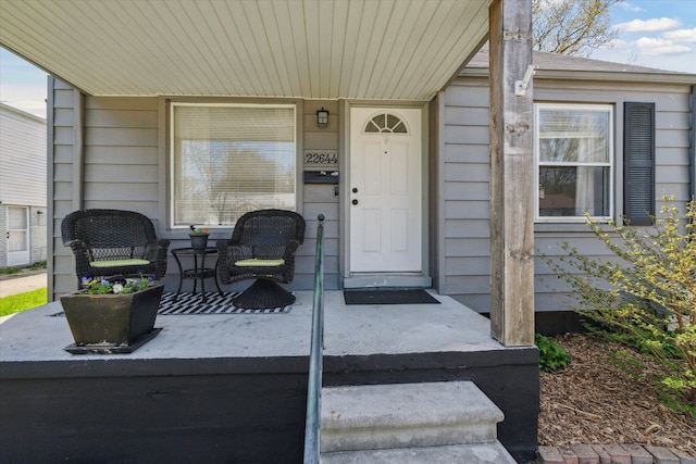 view of exterior entry