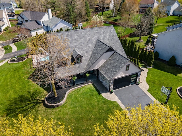 1229 Poppy Hill Dr, Oxford, MI 48371 - birds eye view of property with a residential view