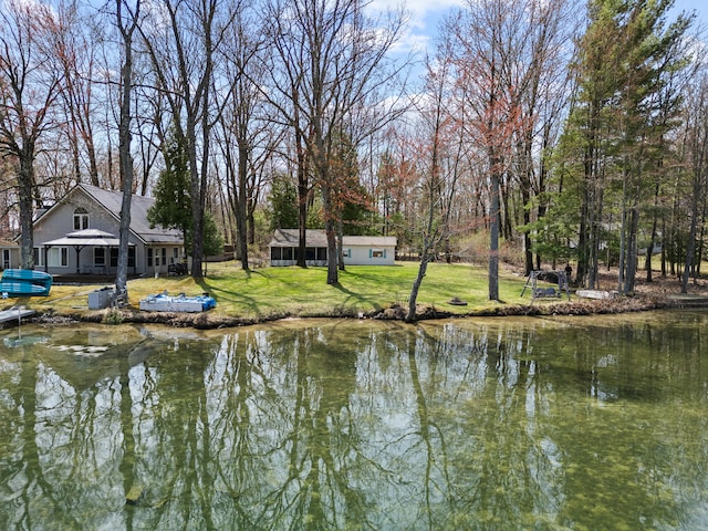 view of water feature