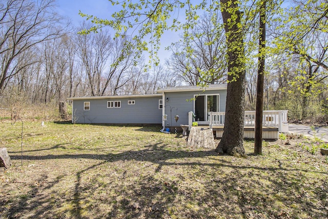 exterior space featuring a deck