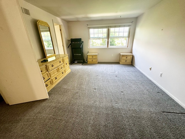 interior space featuring visible vents and baseboards