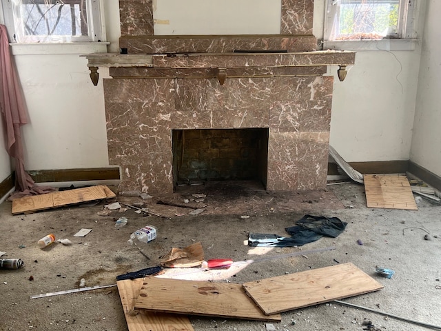 130 Gladstone St, Detroit, MI 48202 - room details featuring a fireplace