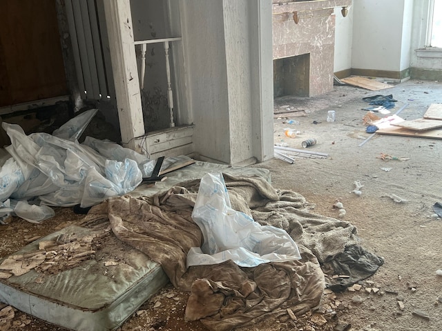 130 Gladstone St, Detroit, MI 48202 - miscellaneous room featuring a fireplace