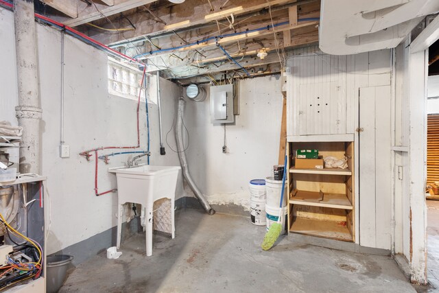 19165 Rutherford St, Detroit, MI 48235 - basement featuring electric panel